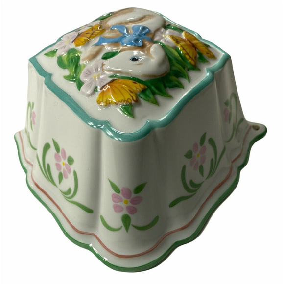 Vintage Franklin Mint Le Cordon Bleu Lamb Jello Mold Glazed Ceramic - Picture 5 of 10